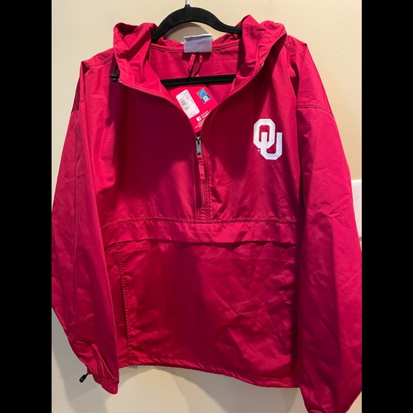 Champion men’s burgundy OU windbreaker large